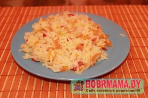 Рис, тушеный с овощами